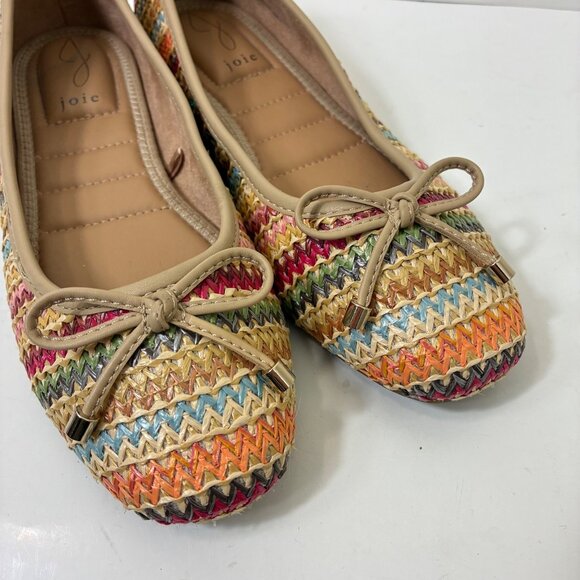 Joie Scarlet Woven Bow Slip-On Sandals Size 6.5 minimalist Boho Coastal - Picture 6 of 10